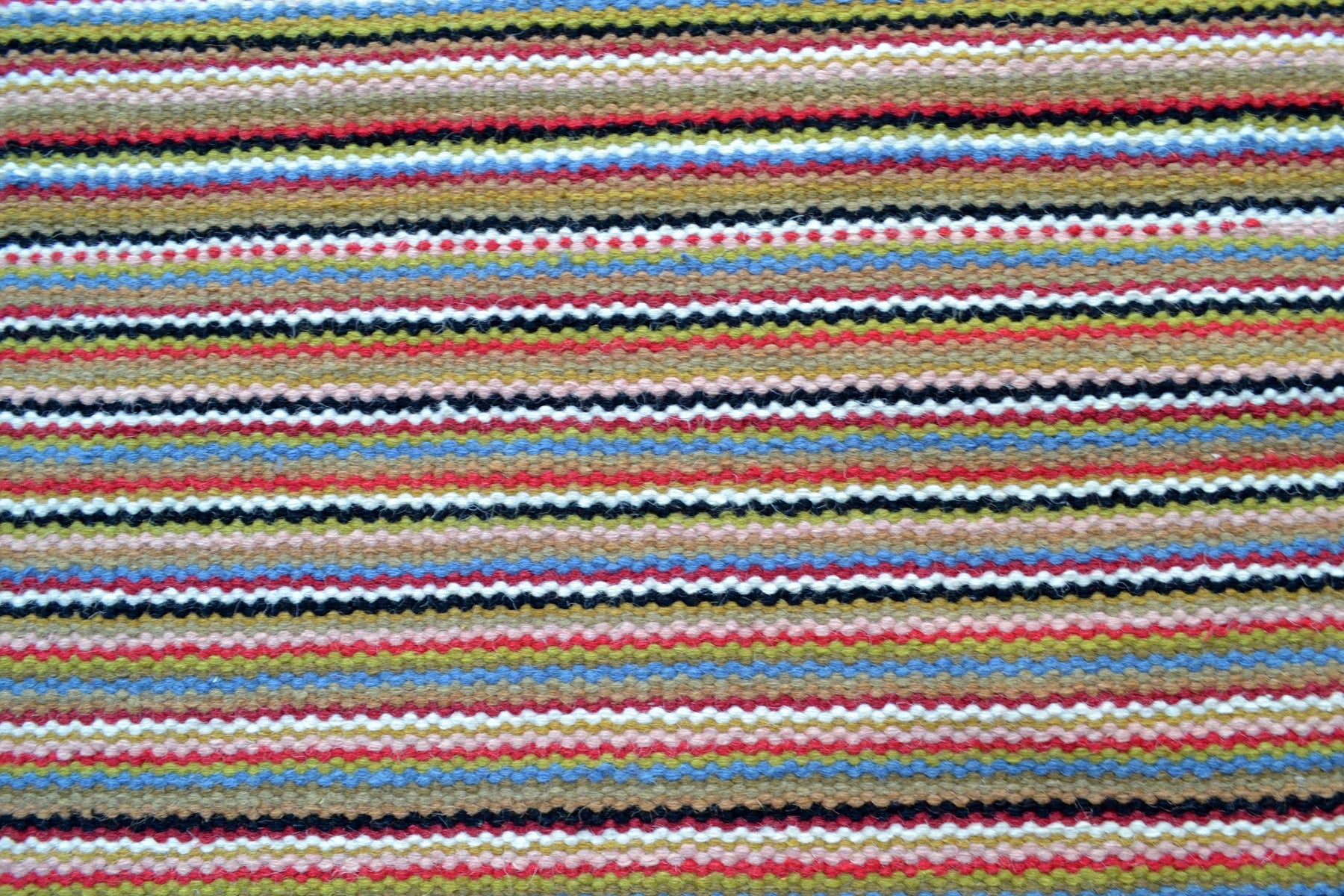 Vibrant Flatwoven Sweden Wool Rug - 6206B - Multi - 160x230cm