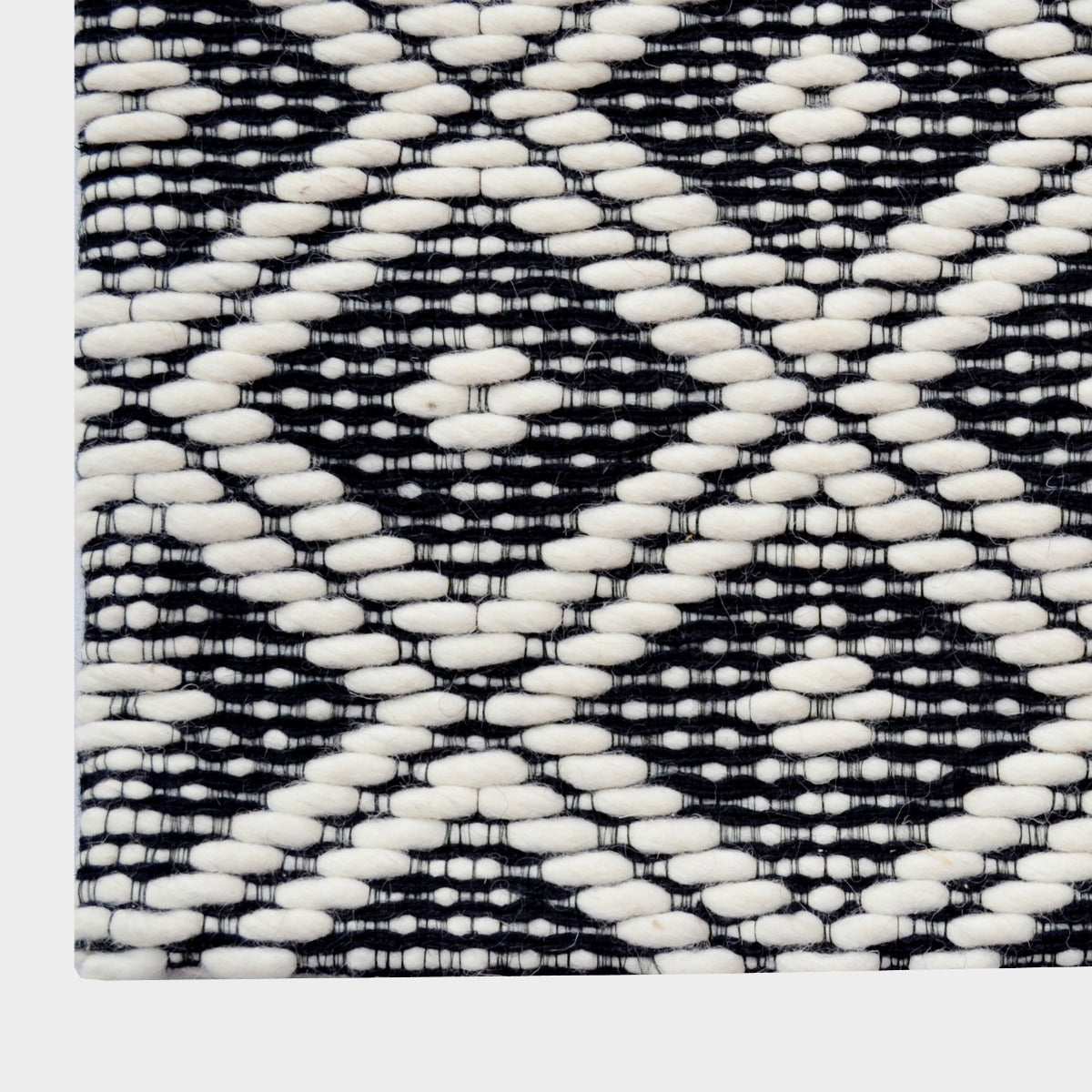 Designer Vision Wool Rug-6279-Ivory-Black-110x160cm