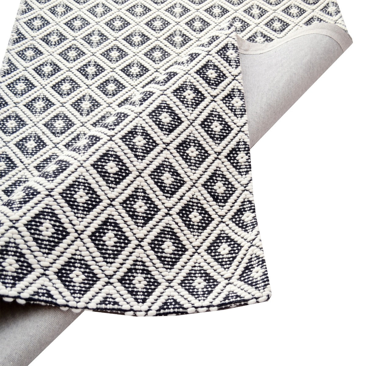 Designer Vision Wool Rug-6279-Ivory-Black-110x160cm