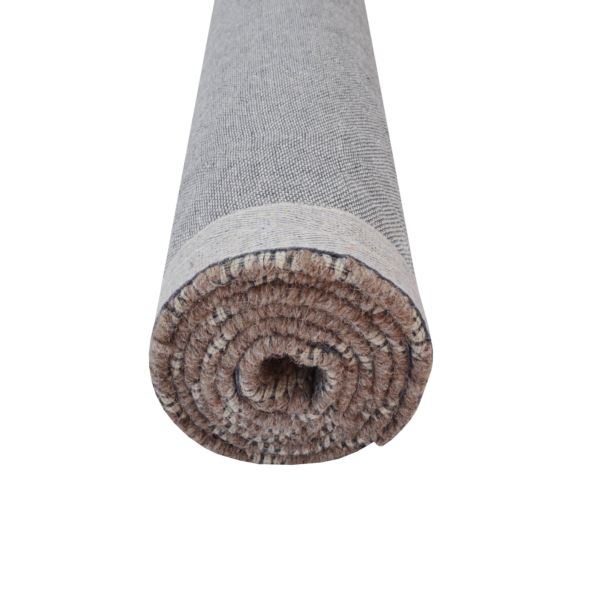 Handwoven Wool Rug-Malang 502-Natural/Brown-110x160cm