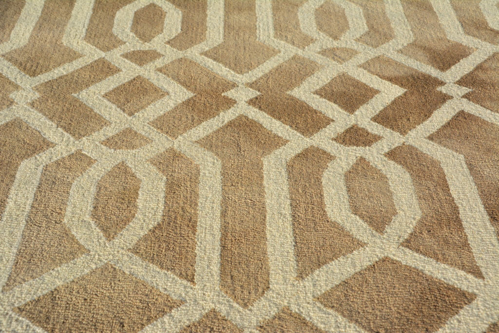 Handmade Tie-Dye Wool Rug - Maryland 1170 - Brown - 190x280cm