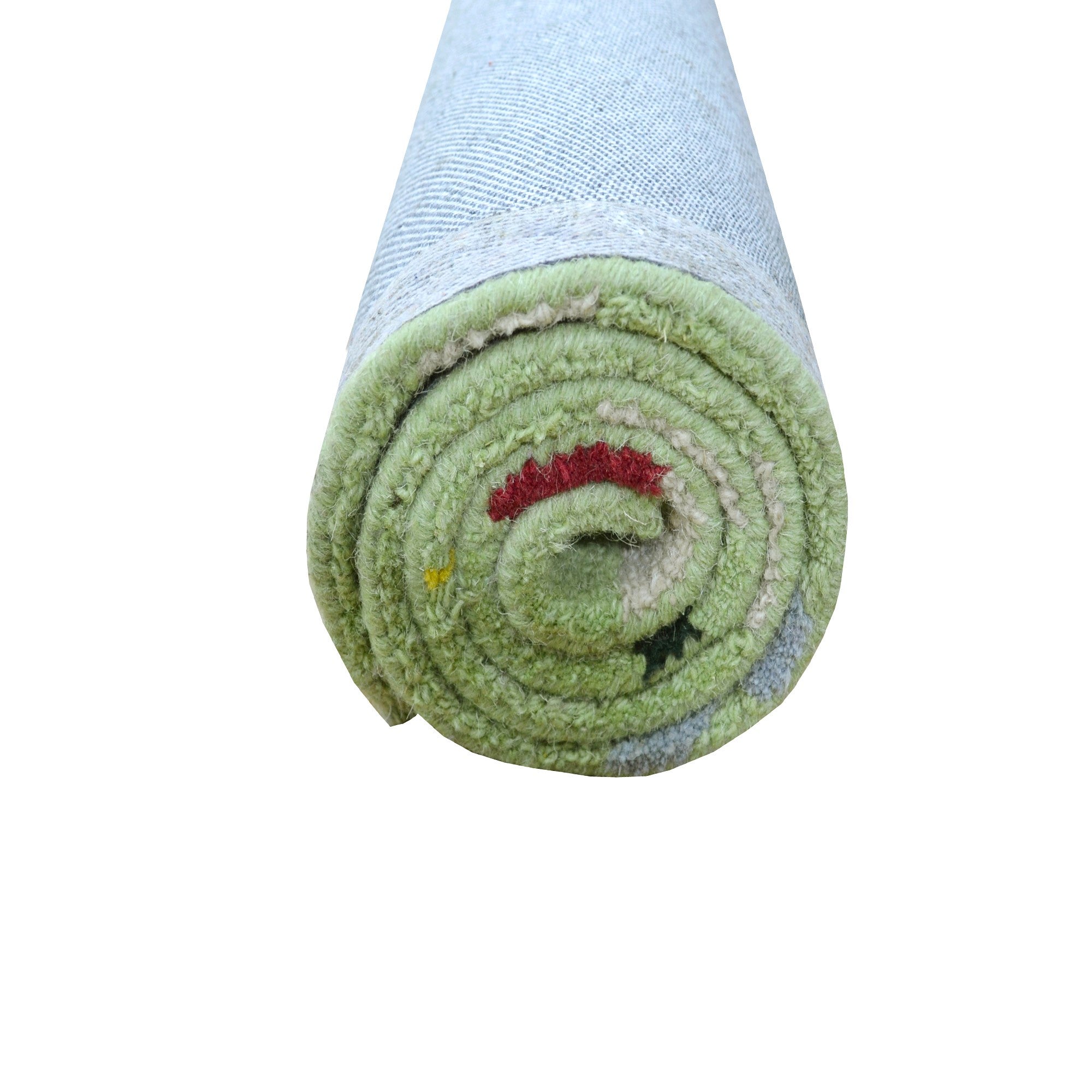 Handtufted Wool Rug-Charlie Town 6450-Green-80X150cm