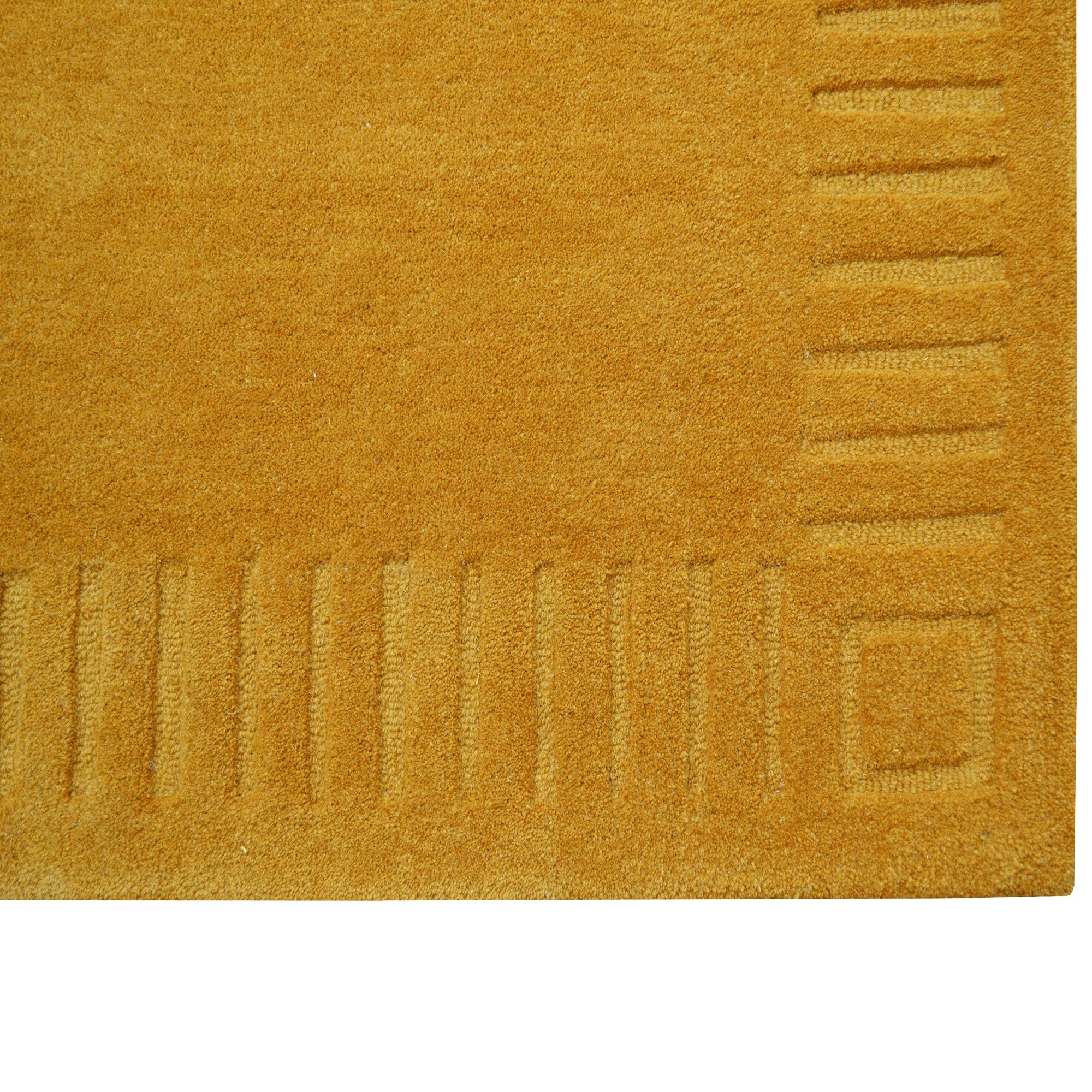 Handtufted Wool Rug-Unique 6445-Lemon Chrome-110X160cm