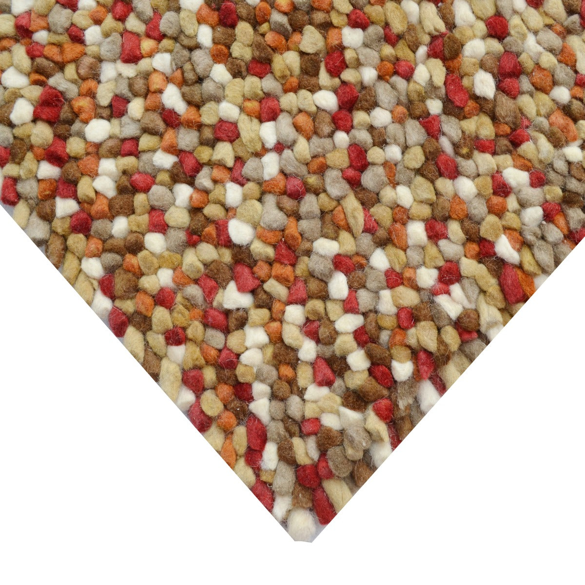 Handwoven Chunky Wool Rug - Jelly Bean - Autumn - 120x170cm