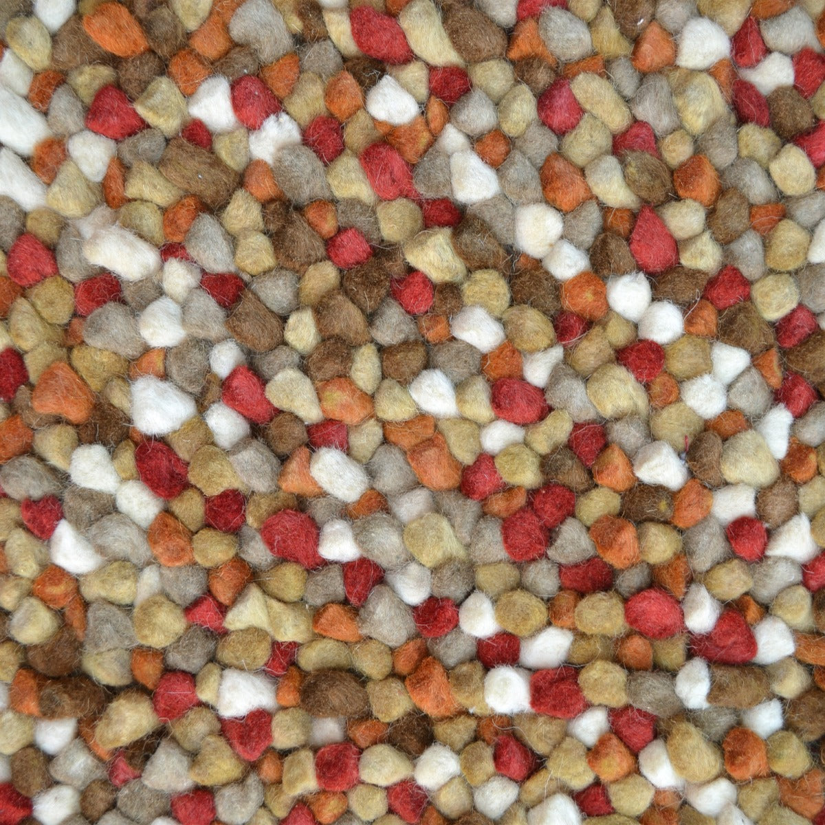 Handwoven Chunky Wool Rug - Jelly Bean - Autumn - 120x170cm