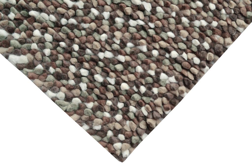 Handwoven Chunky Wool Rug - Jelly Bean - Brown - 120x170cm