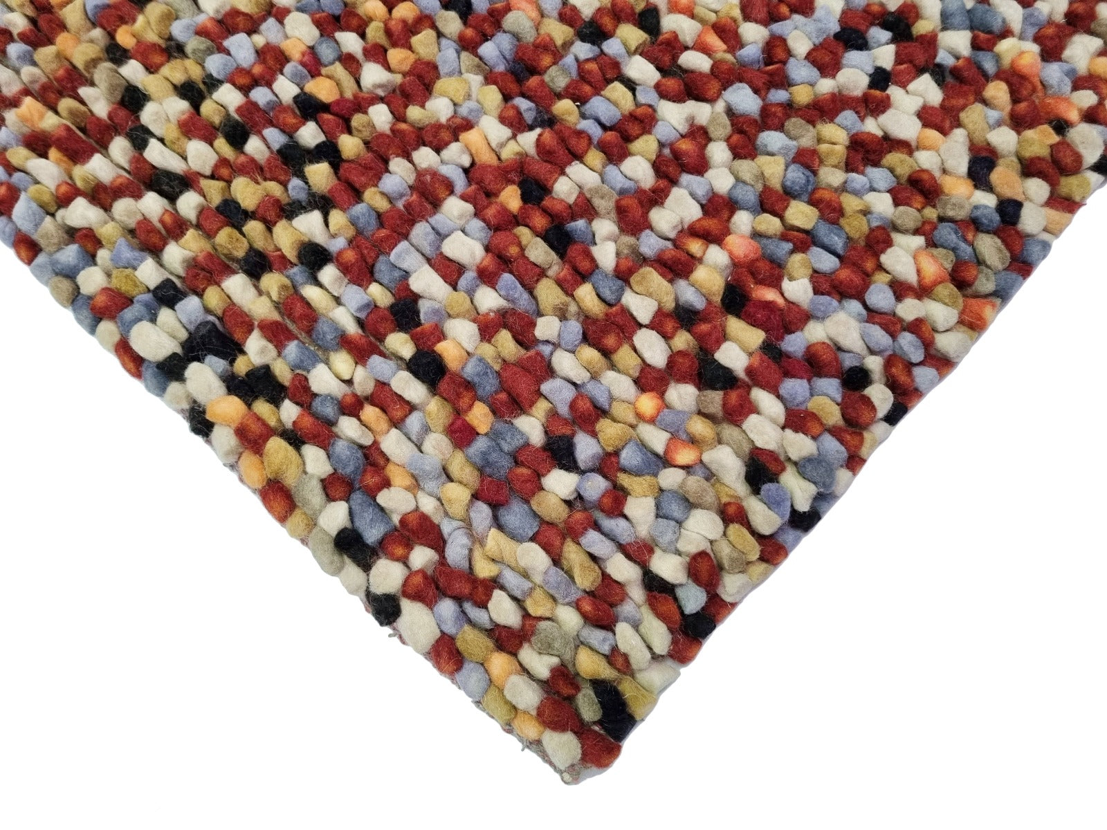 Handwoven Trendy Wool Rug - Jelly Bean - Multi - 80X150cm