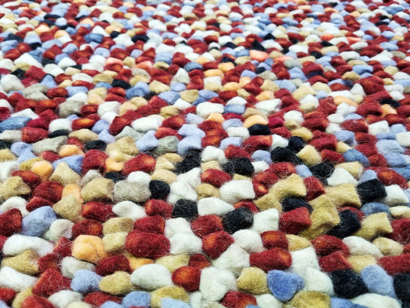 Handwoven Trendy Wool Rug - Jelly Bean - Multi - 80X150cm