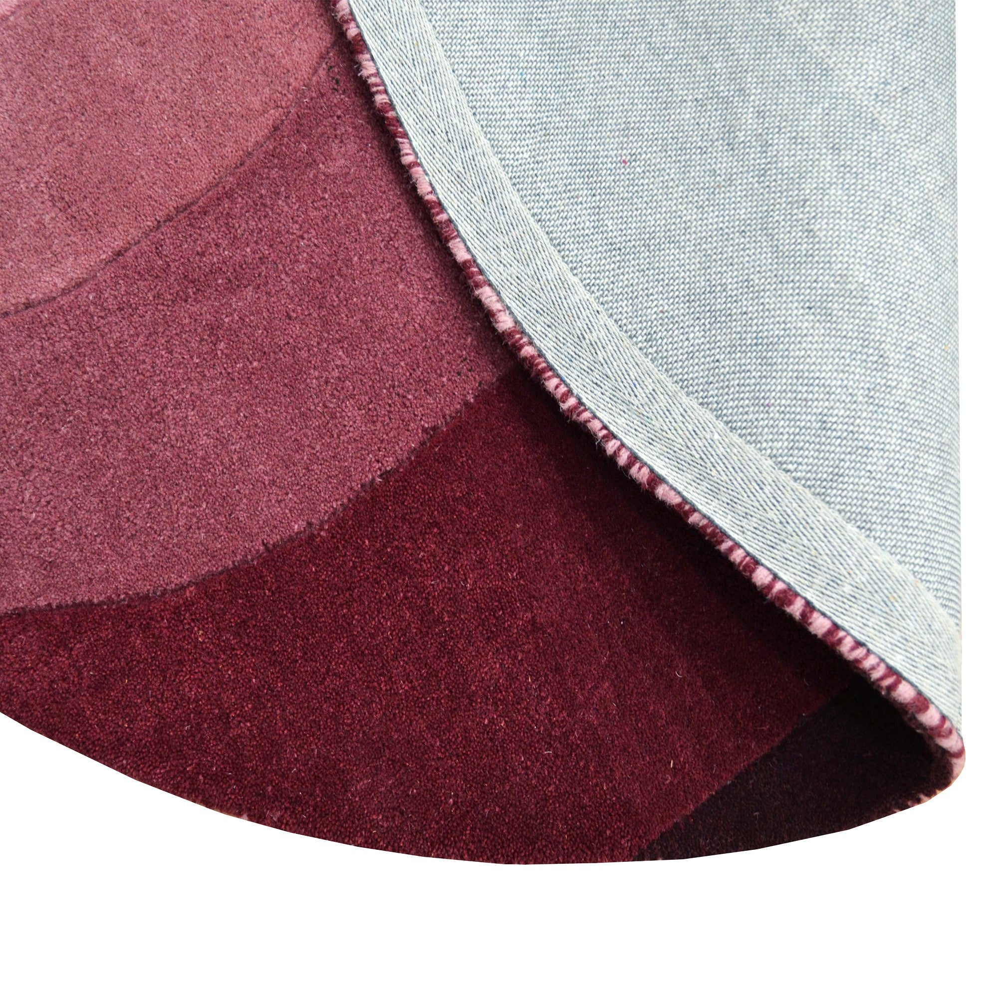 Handtufted Wool Rug-Florian 6446-Ruby Wine-160X160cm