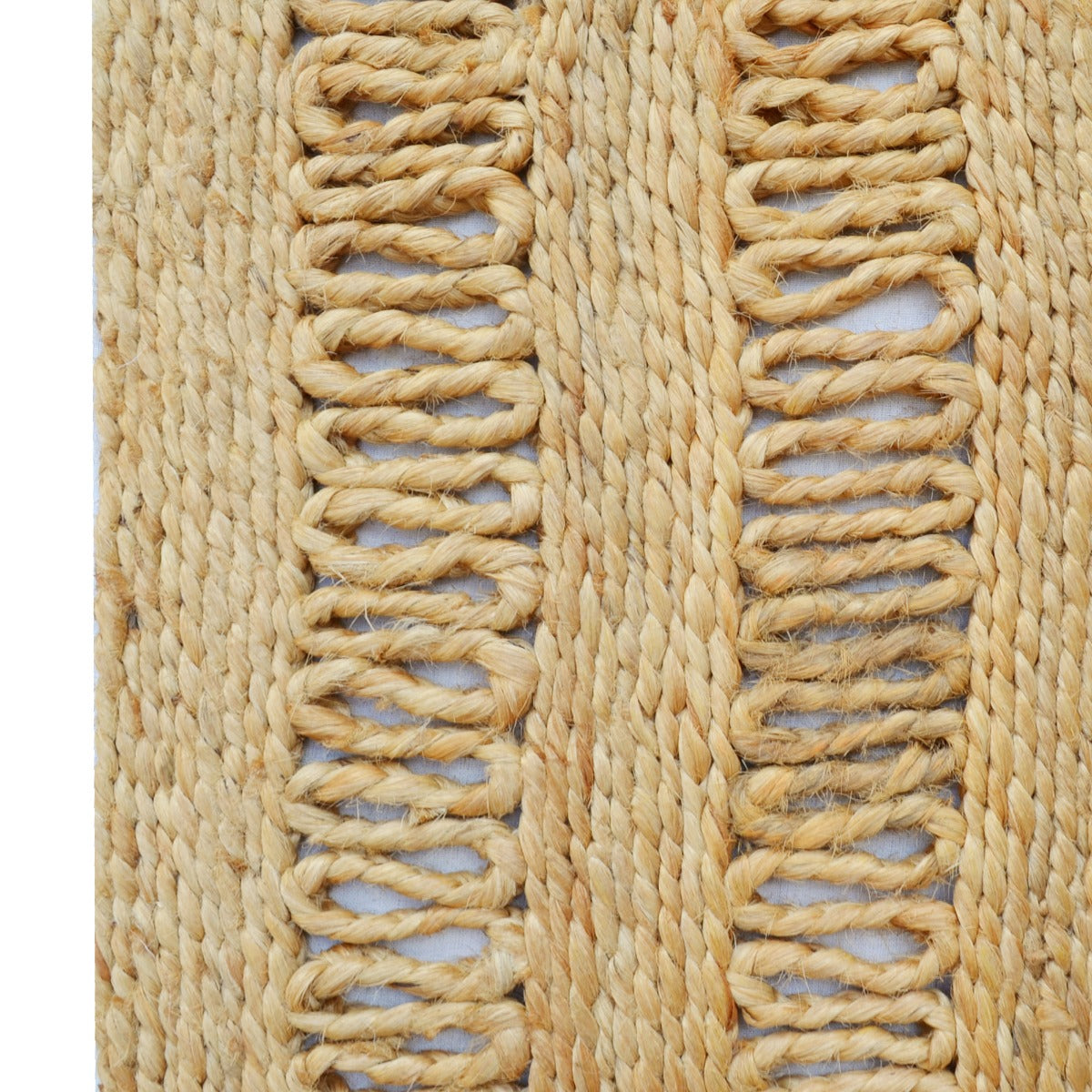 Eco-friendly Natural Jute Rug-Kerla 1138-Natural-60x90cm
