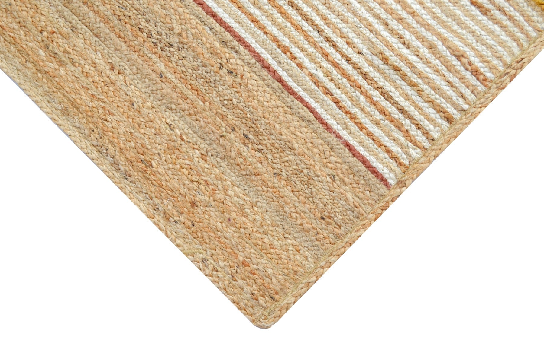 Handwoven Baiju Natural Jute Rug - 1093 - Natural/Ivory - 110x160cm