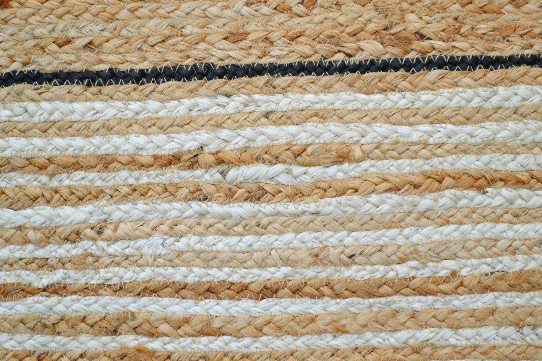 Handwoven Baiju Natural Jute Rug - 1093 - Natural/Ivory - 110x160cm