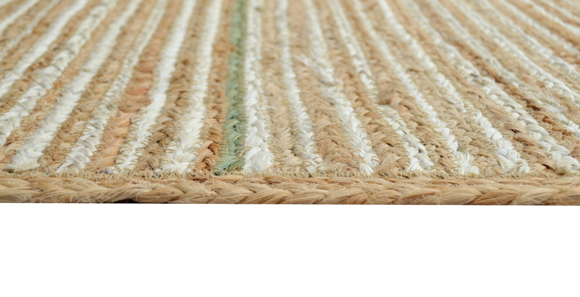 Handwoven Baiju Natural Jute Rug - 1093 - Natural/Ivory - 110x160cm