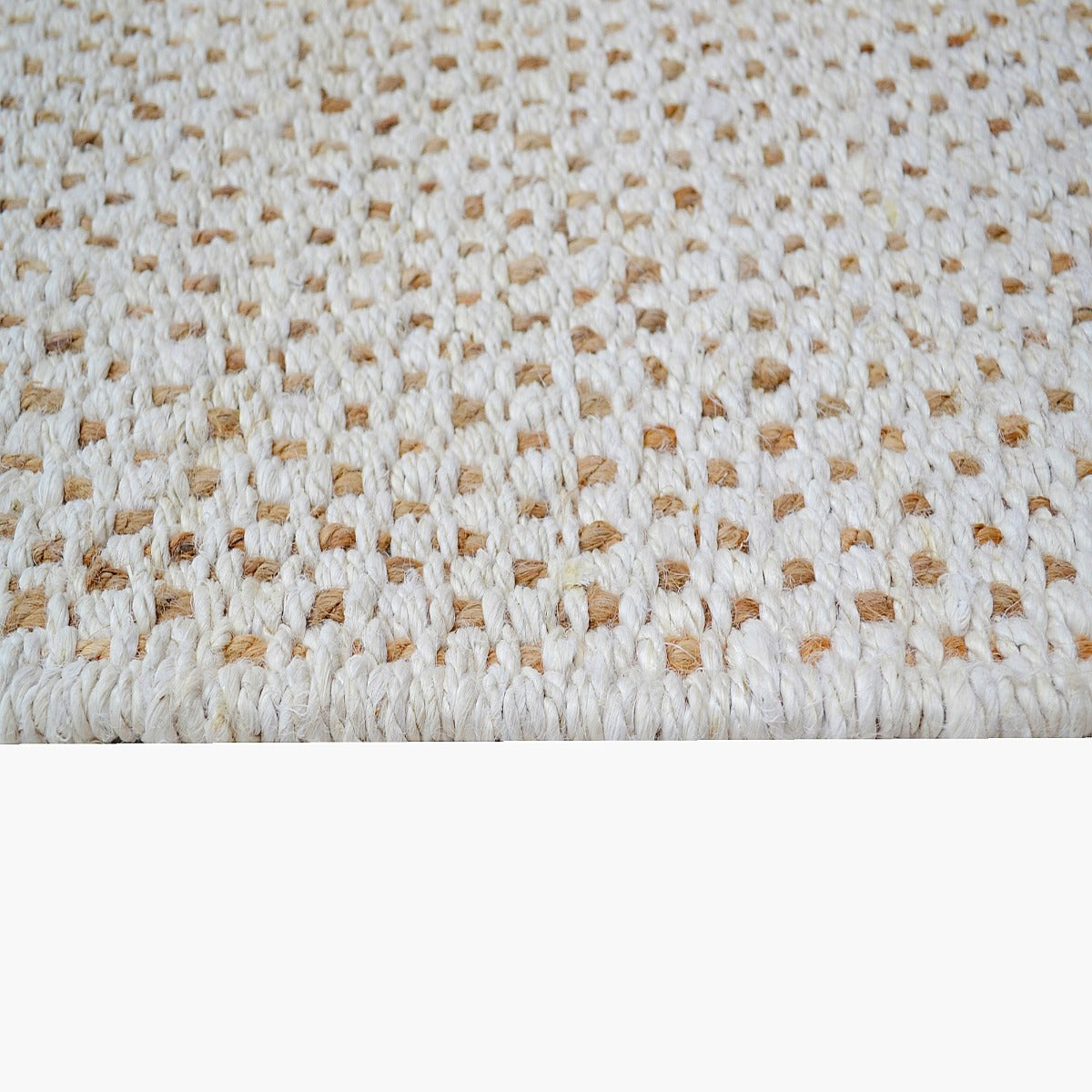 Handwoven Jute Rug-Bali-1140-Ivory/Natural-110x160cm