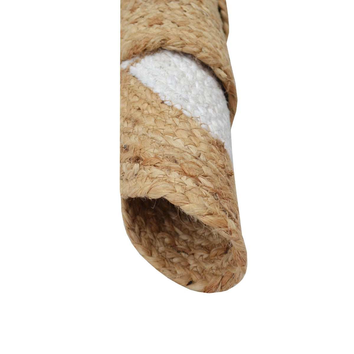 Handmade Kids Jute Rug-Cheeky-1142-Natural-100x100cm