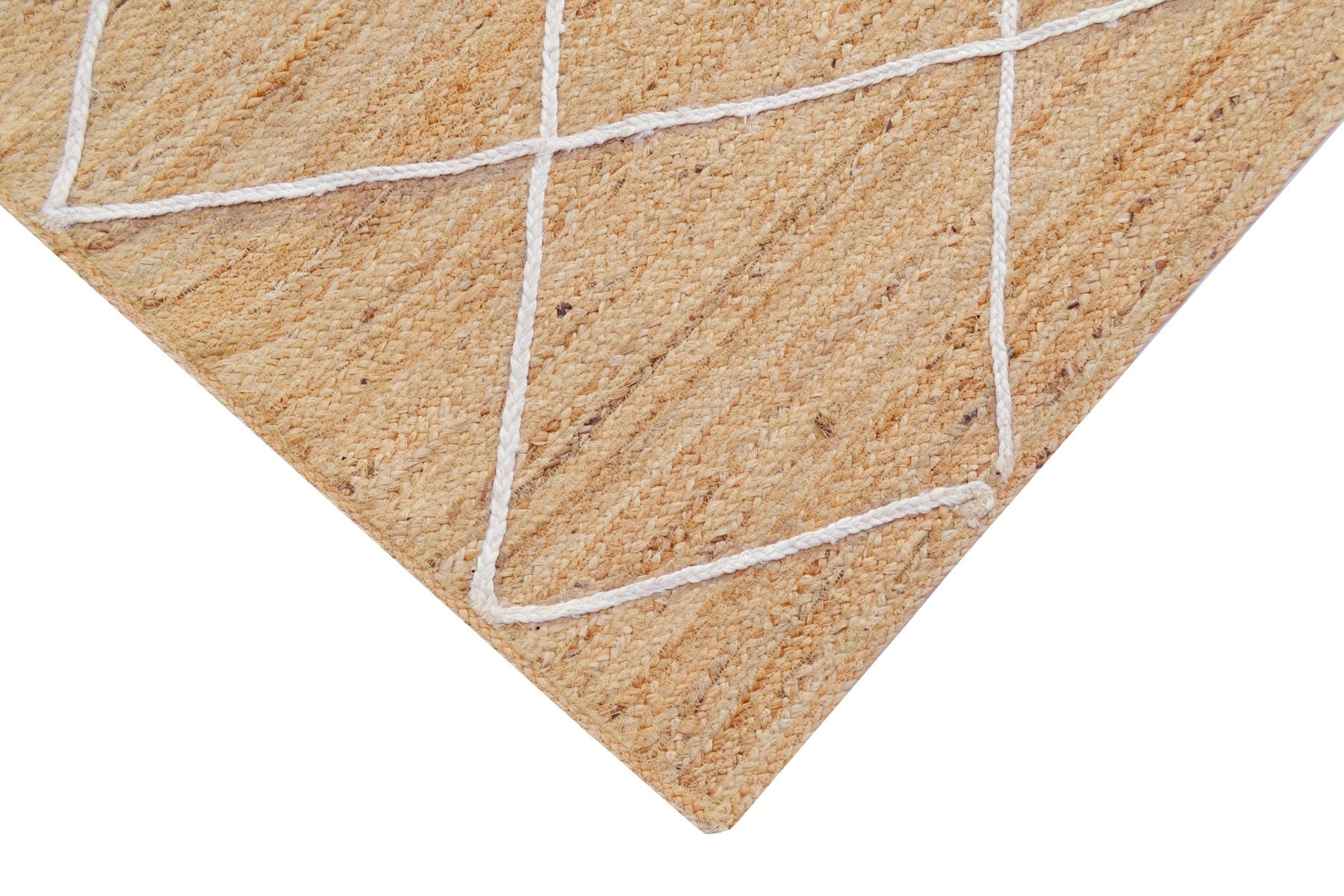 Lumbia Handwoven Natural Jute Rug - 1091 - Natural - 110X160cm