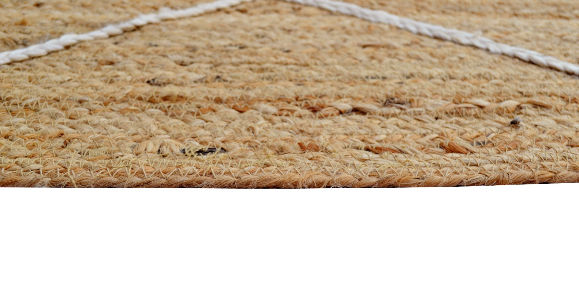 Lumbia Handwoven Natural Jute Rug - 1091 - Natural - 110X160cm