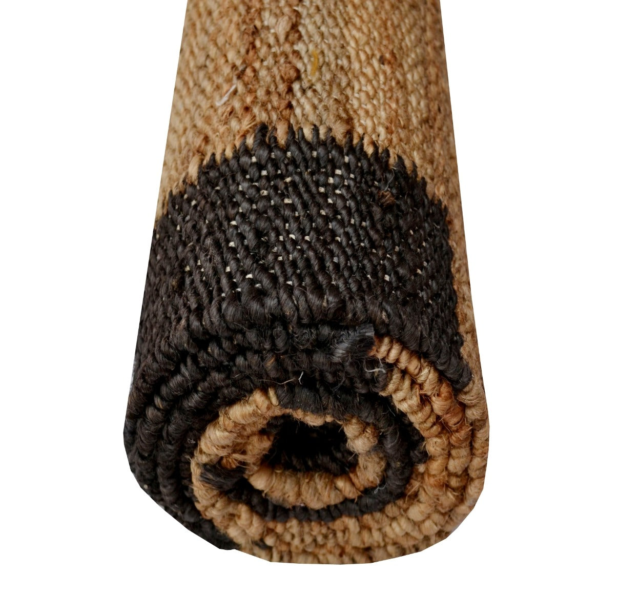 Handwoven Natural Jute Rug - Dash 1099 - Natural/Black - 110x160cm