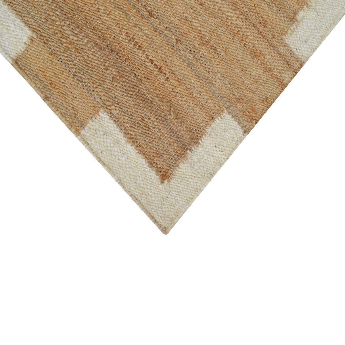 Handwoven Natural Jute Rug - Dash 1099 - Natural/Cream - 110x160cm