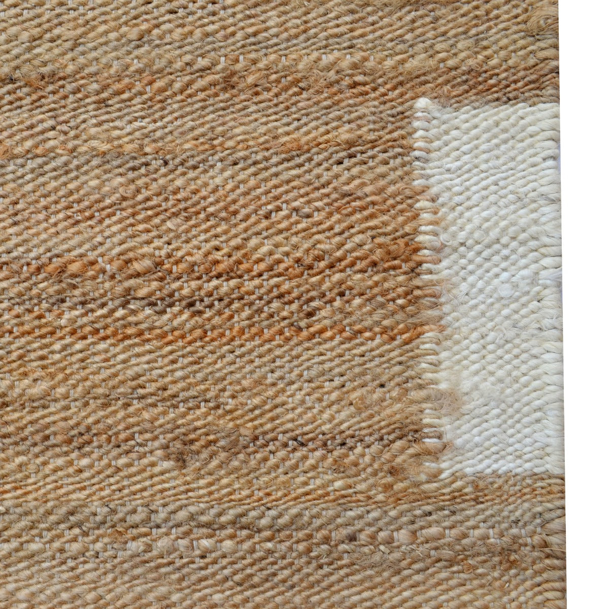 Handwoven Natural Jute Rug - Dash 1099 - Natural/Cream - 110x160cm