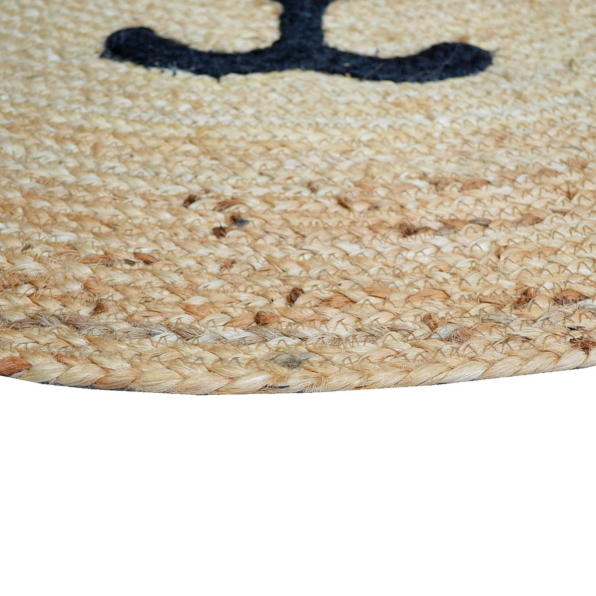 Handmade Kids Jute Rug-Duffy 1141-Natural-100x100cm
