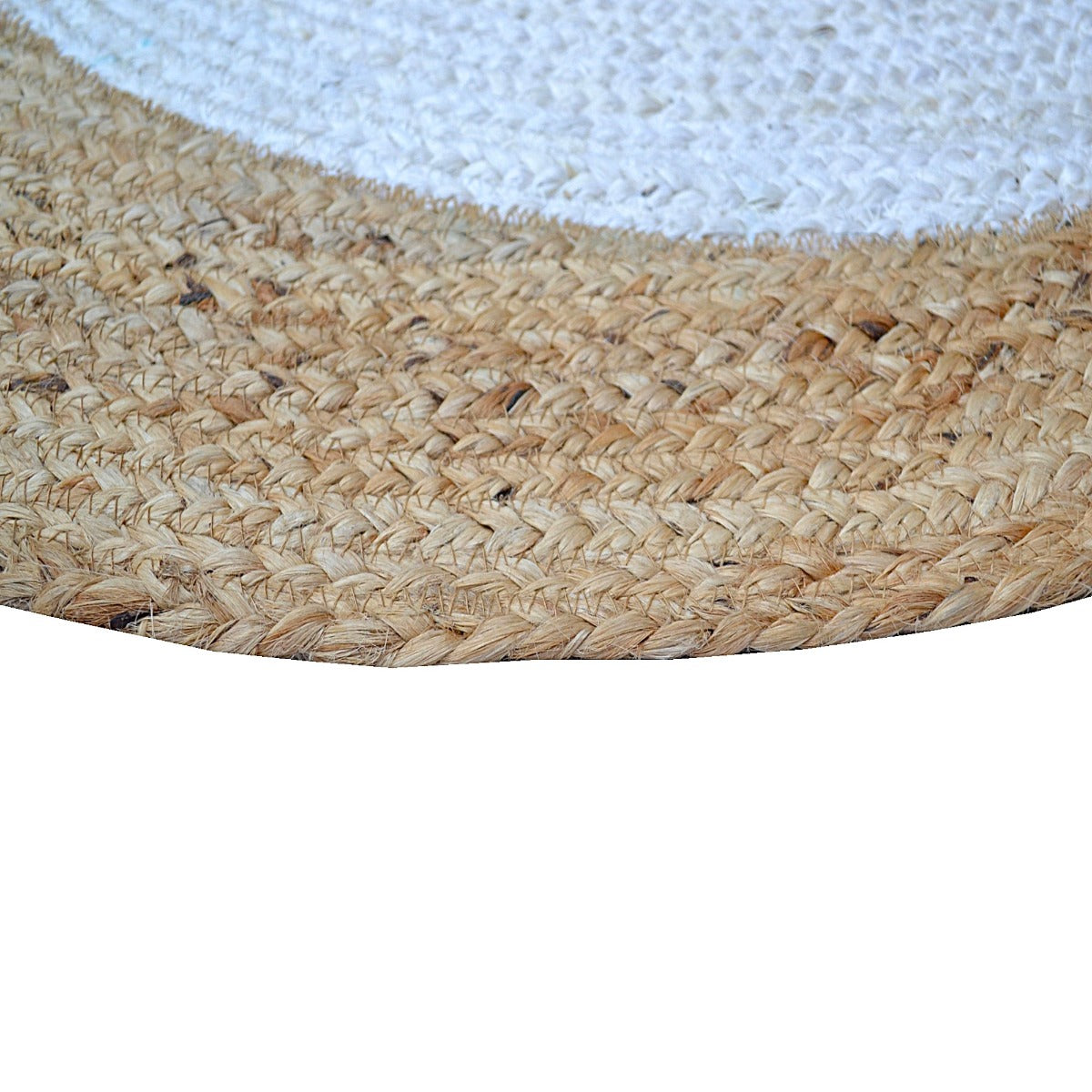 Handmade Kids Jute Rug-Duffy 1141-Natural-100x100cm