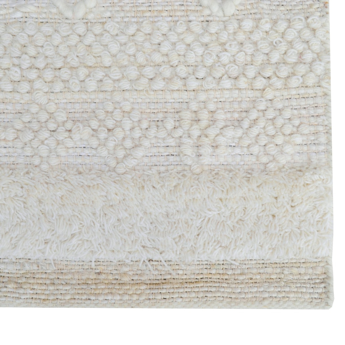 Eco-friendly Natural Jute Rug-Havana 1137-Natural Ivory-110x160cm