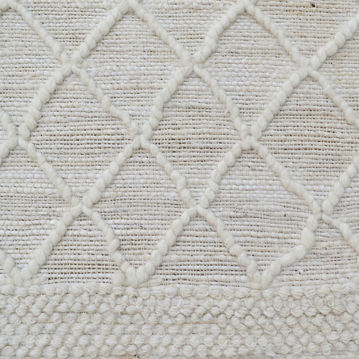 Eco-friendly Natural Jute Rug-Havana 1137-Natural Ivory-110x160cm