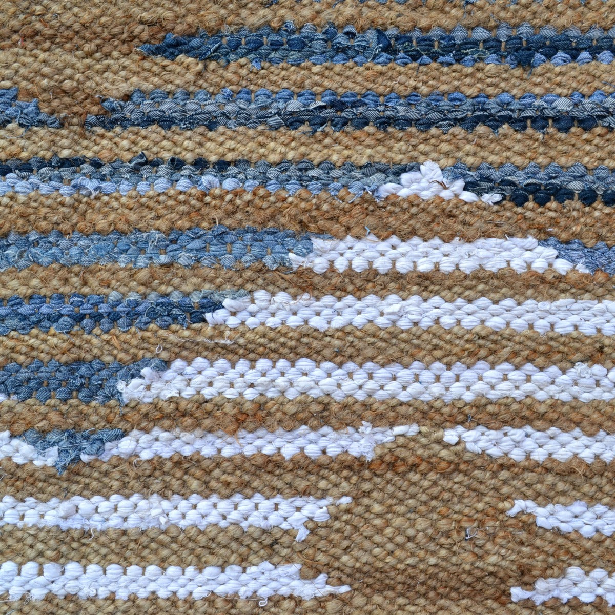 Eco-friendly Natural Jute Rug-Jamaica 1103-Denim-110x160cm