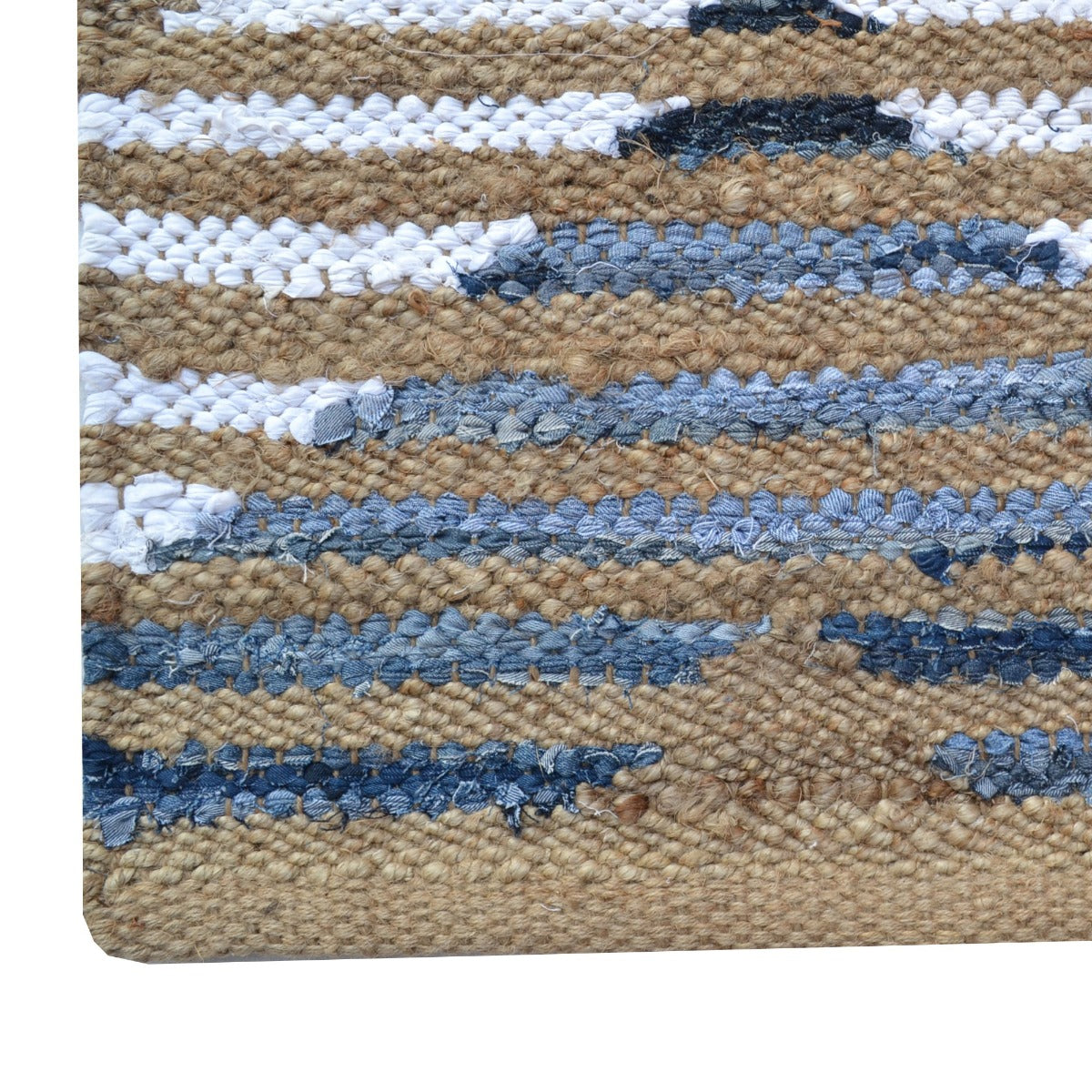 Eco-friendly Natural Jute Rug-Jamaica 1103-Denim-110x160cm