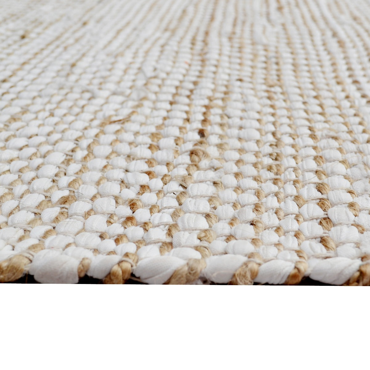 Handwoven Natural Jute Rug-Jamaica 1104-Natural-110x160cm