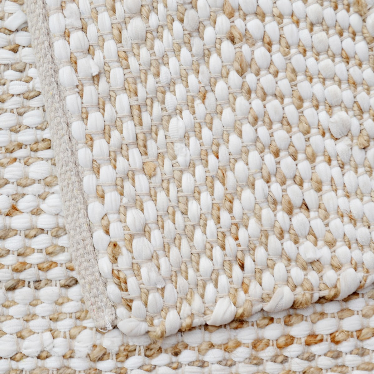 Handwoven Natural Jute Rug-Jamaica 1104-Natural-110x160cm