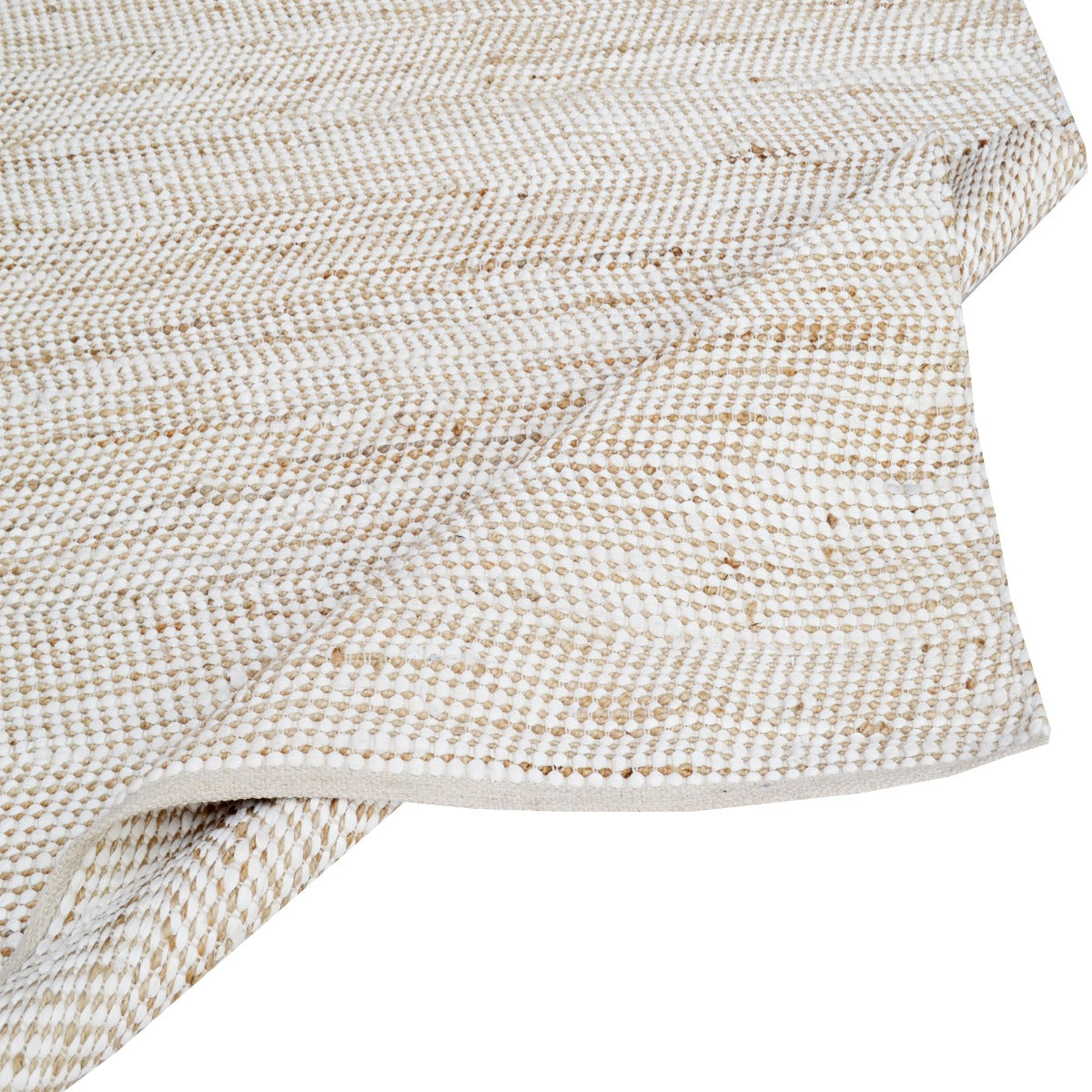 Handwoven Natural Jute Rug-Jamaica 1104-Natural-110x160cm