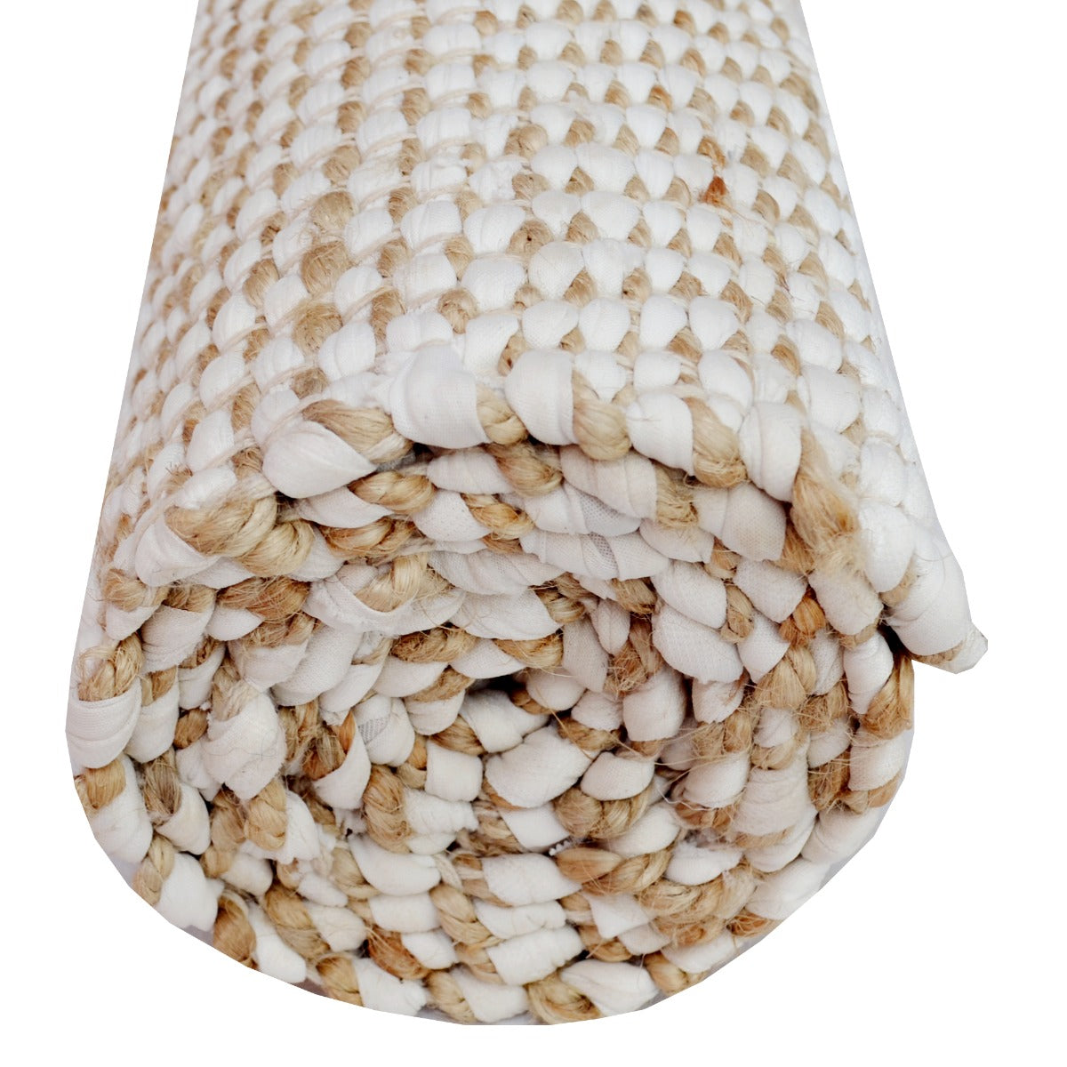 Handwoven Natural Jute Rug-Jamaica 1104-Natural-110x160cm