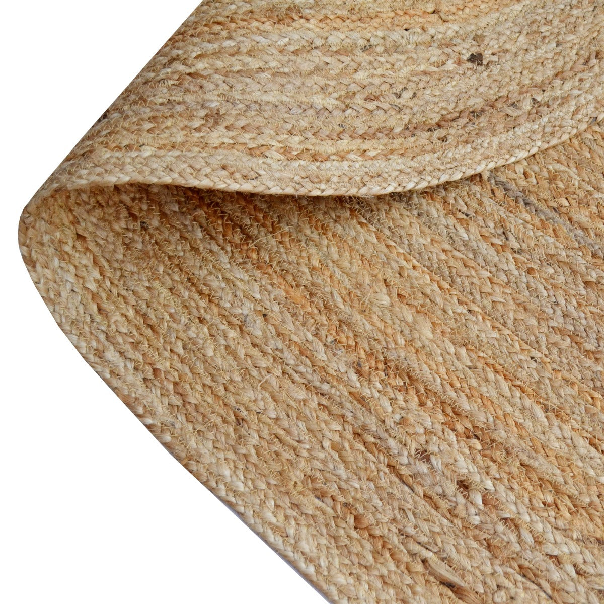 Eco-friendly Oval Jute Rug-Kochi 1118-Natural-160x230cm