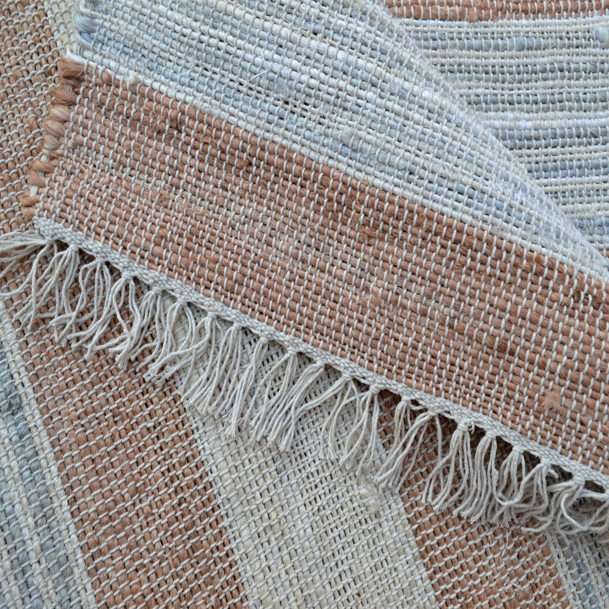 Handwoven Natural Jute Rug-Peru 1109-Brown-110x155cm