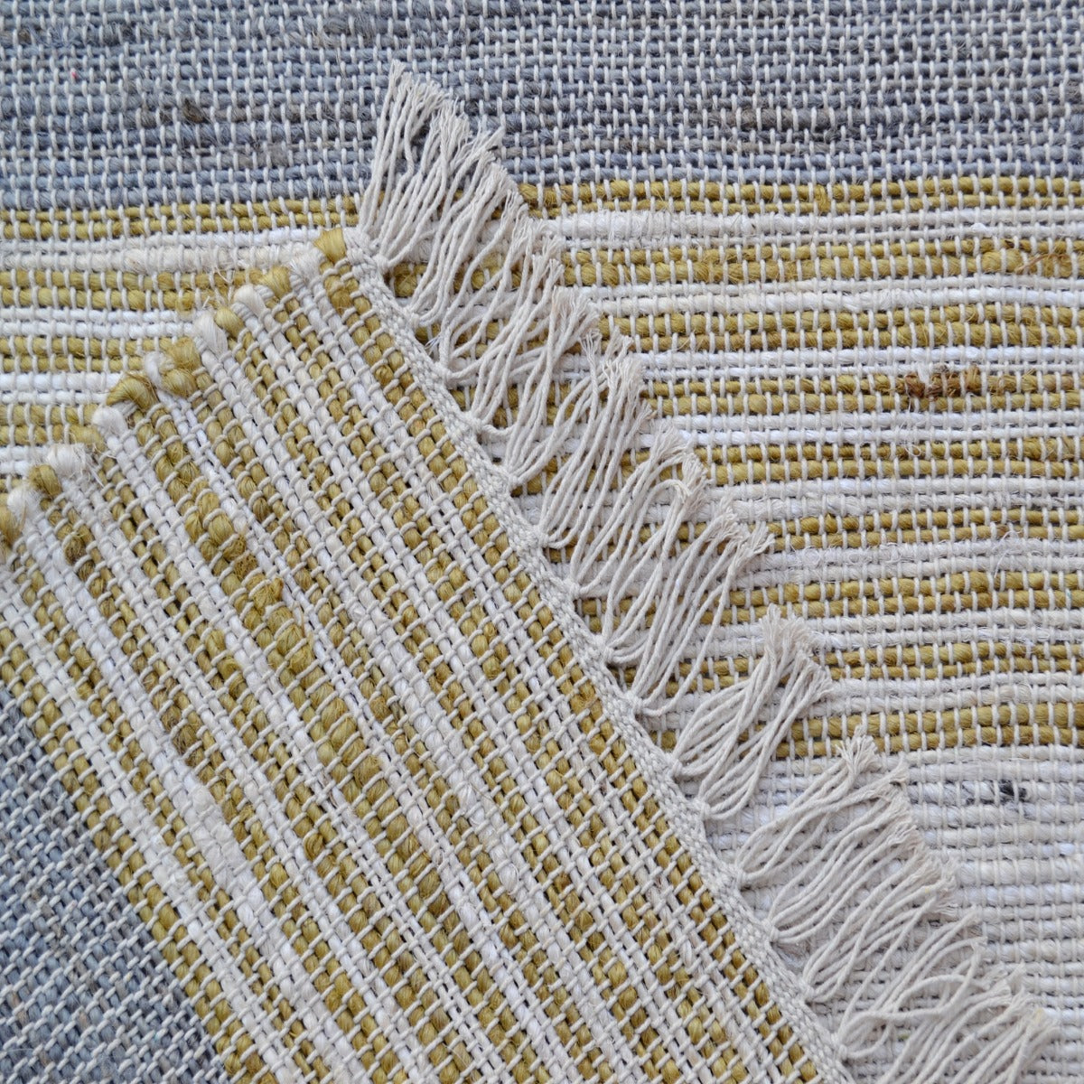 Handwoven Natural Jute Rug-Peru 1111-Grey-110x155cm