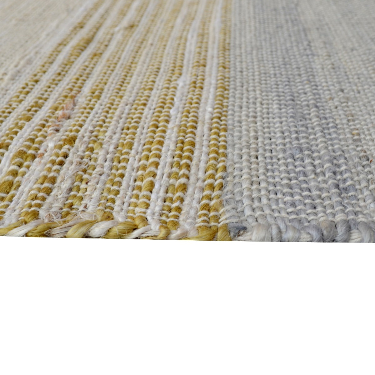 Handwoven Natural Jute Rug-Peru 1112-Sliver-110x155cm