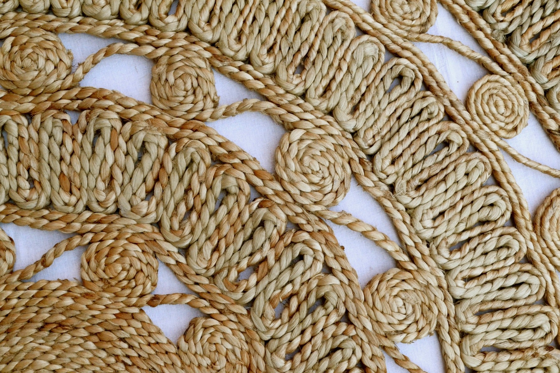Tribal Round Jute Rug - 1049 - Natural - 120x120cm