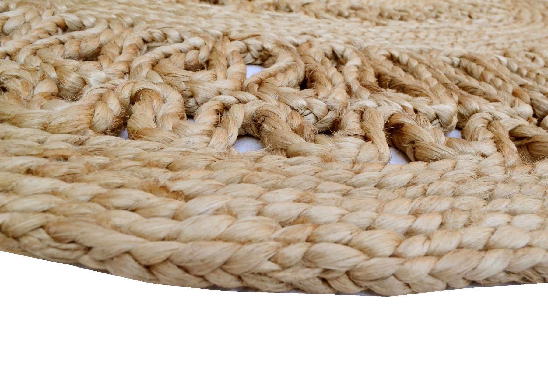 Tribal Round Jute Rug - 1069 - Natural - 120x120cm