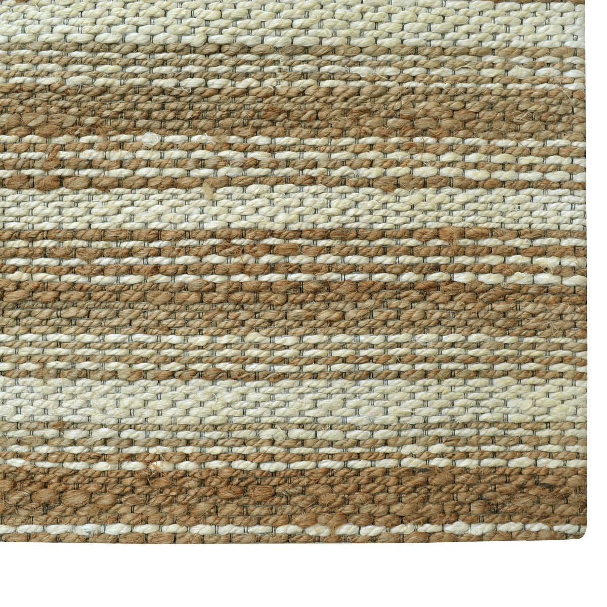 Handwoven Jute Rug-Kerla 1135-Natural Ivory-110x160cm