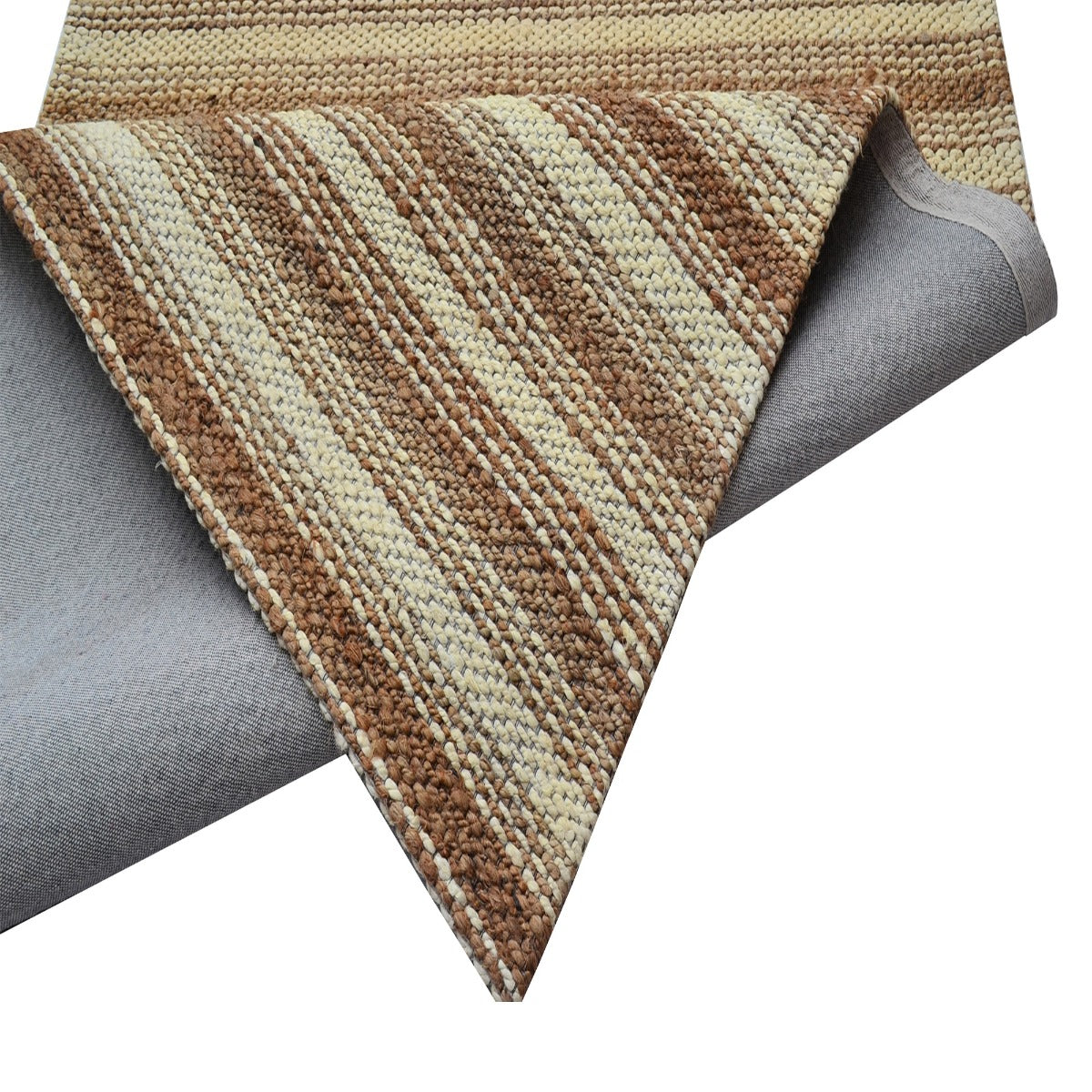 Handwoven Jute Rug-Kerla 1135-Natural Ivory-110x160cm