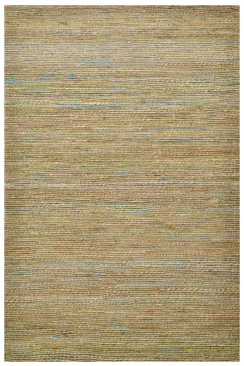 Trendy Handwoven Jute & Sari Silk Rug - 6001 - Natural/Green - 160x230cm