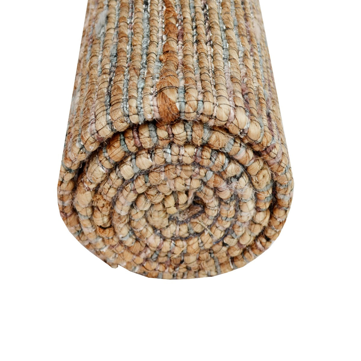 Handwoven Natural Jute Rug-Kerala 6001-Natural/Silver-80x150cm
