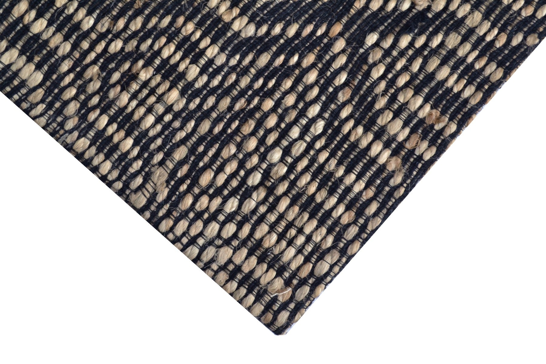 Mirage Handwoven Wool & Jute Rug - Natural/Black - 190x280cm