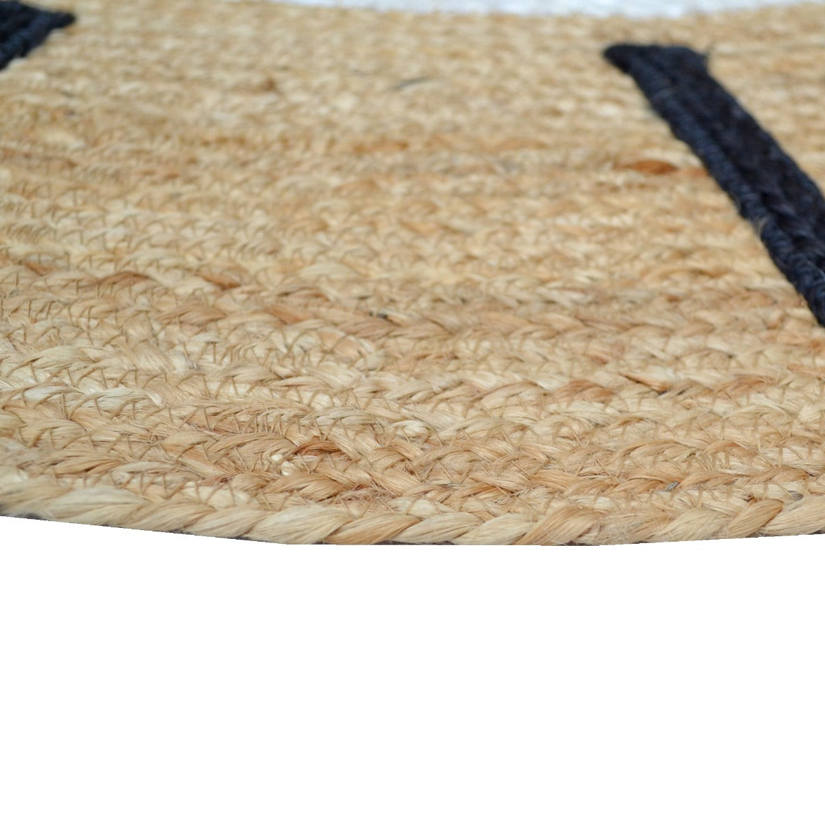 Handmade Kids Jute Round Rug-Simba 1144-Natural-100x100cm