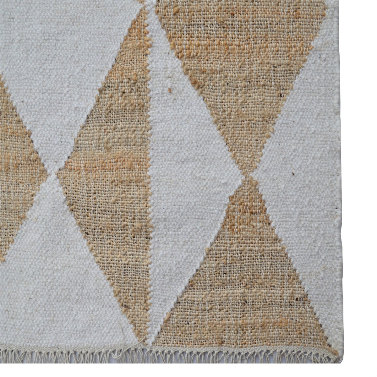 Natural Handwoven Jute Rug-Toulon 1132-Natural/Ivory-110x160cm