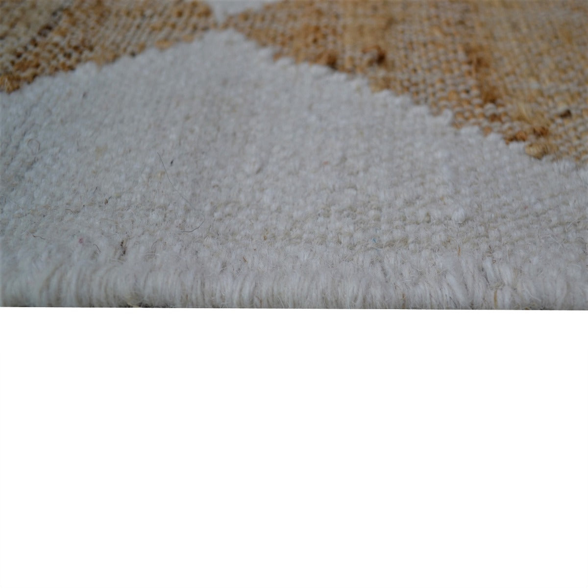 Natural Handwoven Jute Rug-Toulon 1132-Natural/Ivory-110x160cm