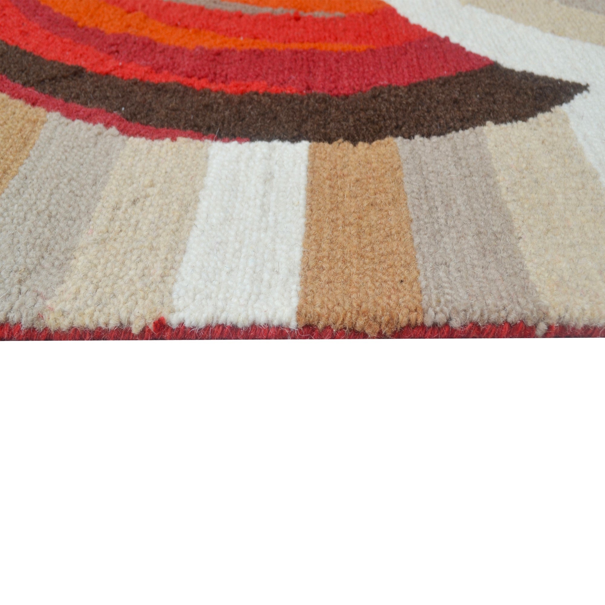 Handmade Luna Wool Rug- 6441-Multi-110x160cm