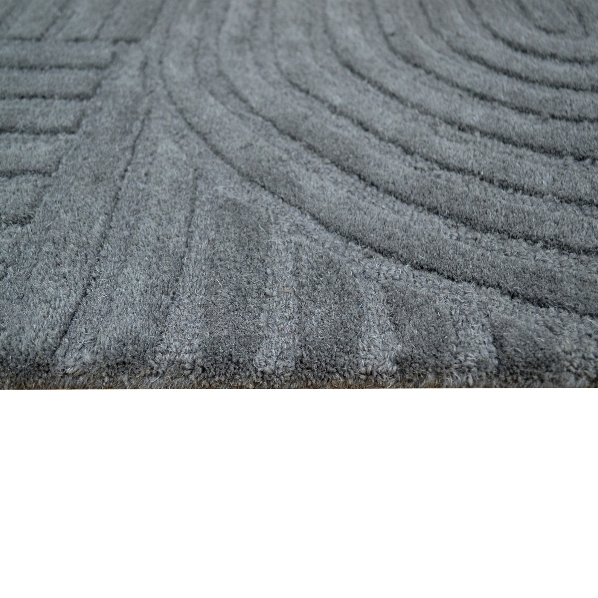 Contemporary Handwoven Wool Rug-Unity 6230-Smoke-110x160cm